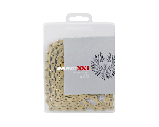 SRAM Kette Eagle PC XX1 HollowPin, 126 Glieder 12-f, PowerLock, speed gold