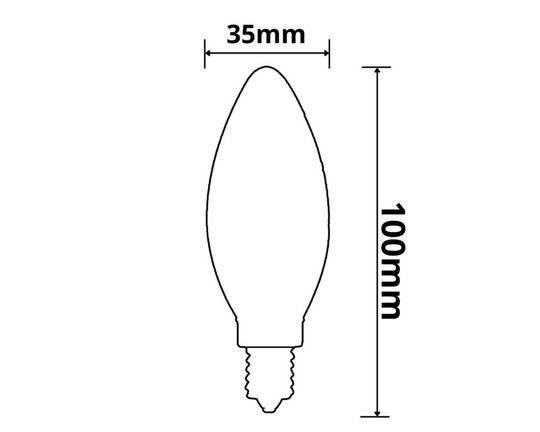 E27 Vintage Line "Spiral" LED, 4W, 2200K