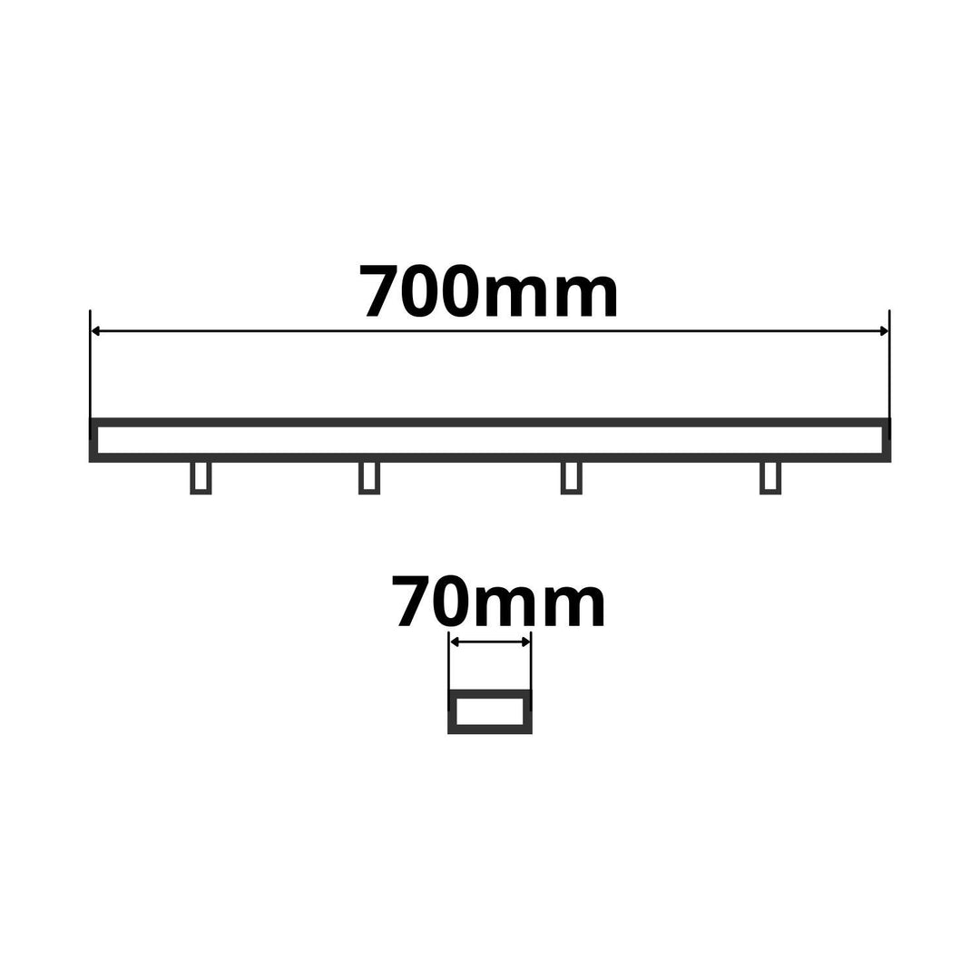 Deckenbaldachin, schwarz, für einzel- oder mehrfachabhängung, rund oder eckig