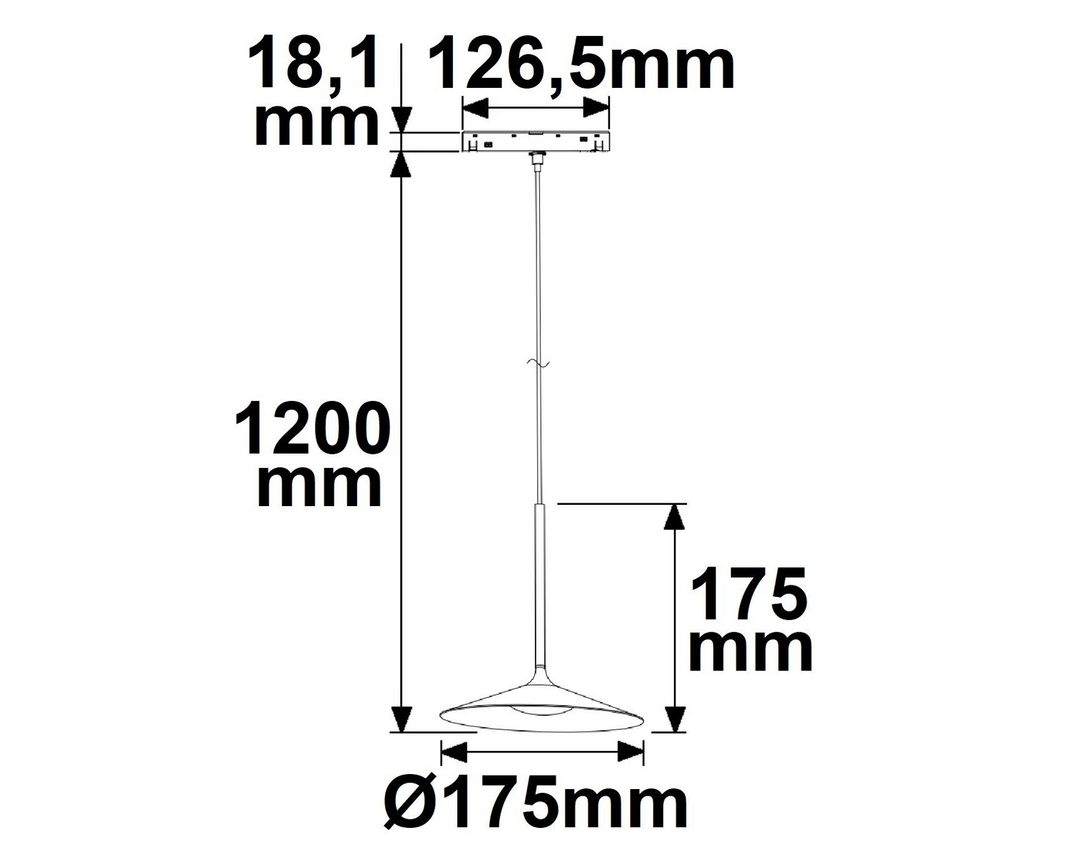 MagTrack48 HÄNGELEUCHTE SHADE, schwarz