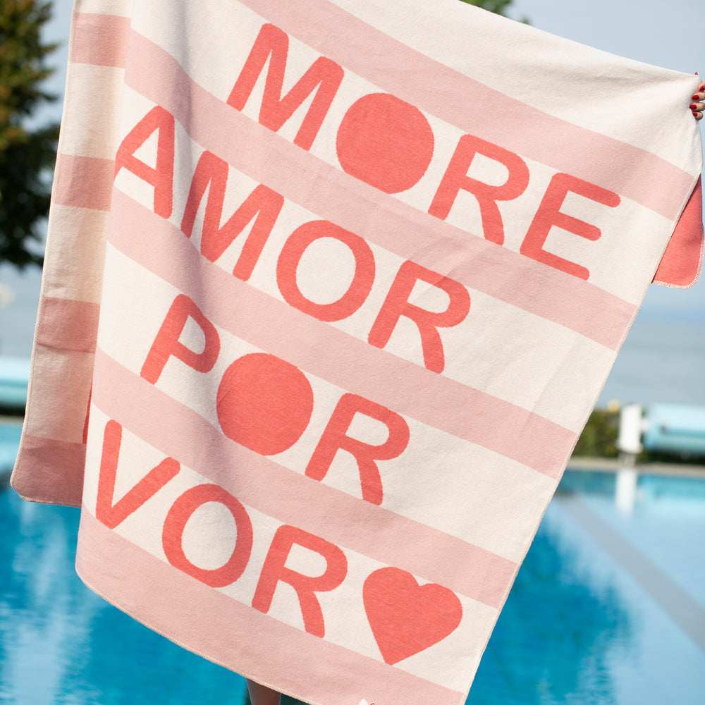 SILVRETTA Flanelldecke "More Amor"