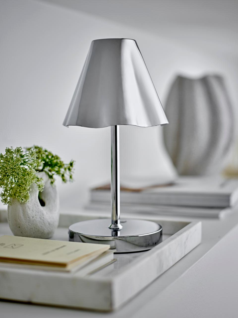 Caia Vase, Weiß, Steingut