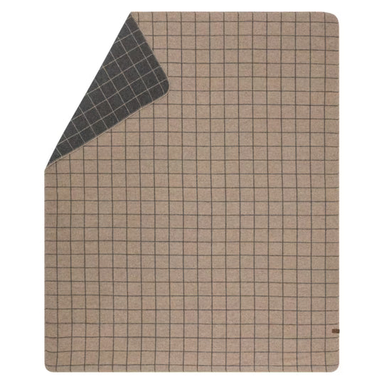 MERANO Wolldecke Karo 160x200cm