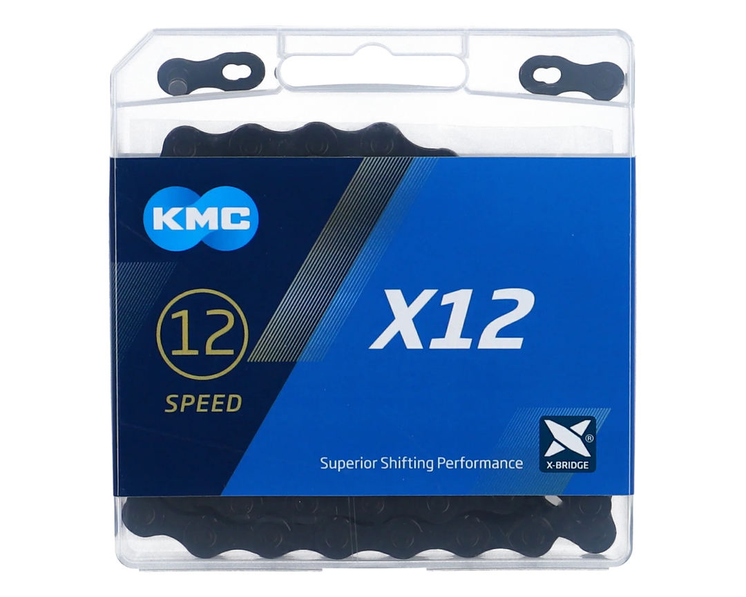 Schaltungskette KMC X12 Ti-N Gold/Black, 1/2" x 11/128", 126 Glieder, 12-fach