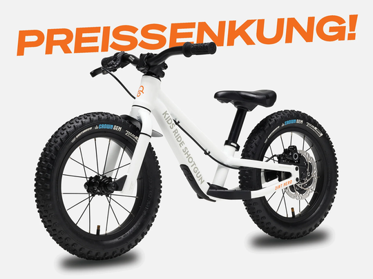 Kids Ride Shotgun DIRT HERO MAGURA LAUFRAD, 14", WHITE