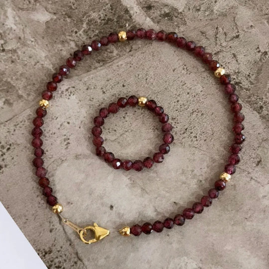 Edelstein Armband Granat