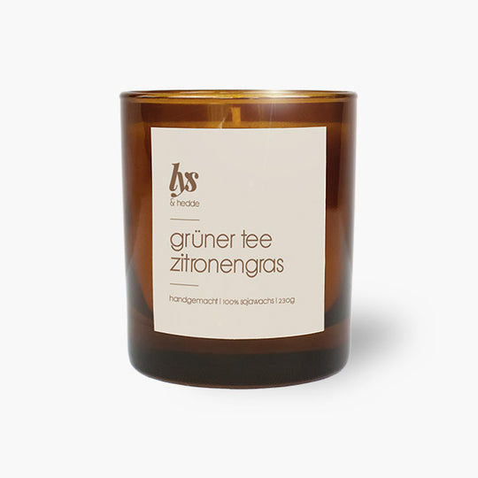Duftkerze  grüner Tee Zitronengras