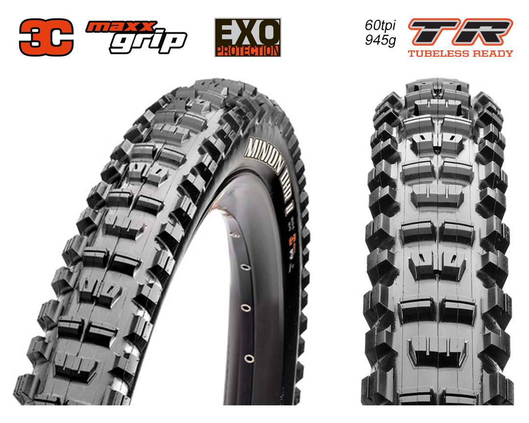 Minion DHR II WT TR faltbar, schwarz (tanwall)