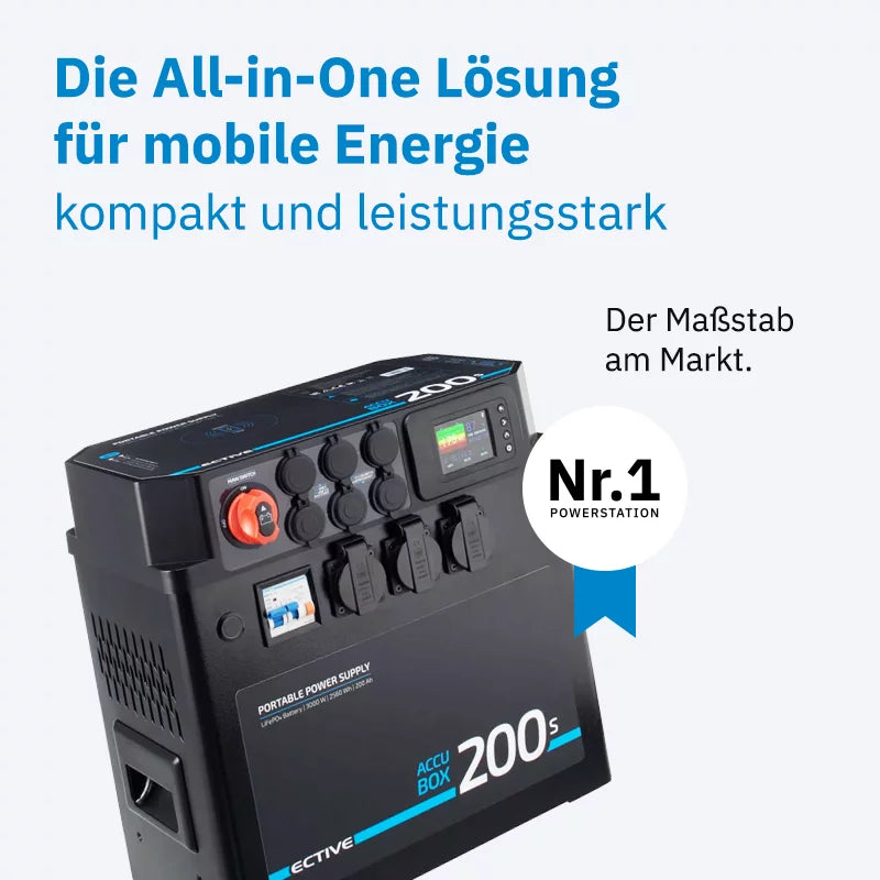 AccuBox 200S LiFePO4 Powerstation 3000W 2560Wh