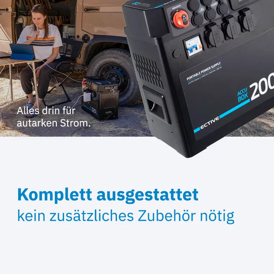 AccuBox 200S LiFePO4 Powerstation 3000W 2560Wh