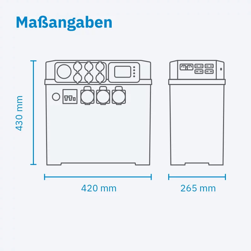 AccuBox 300S LiFePO4 Powerstation 3000W 3840Wh