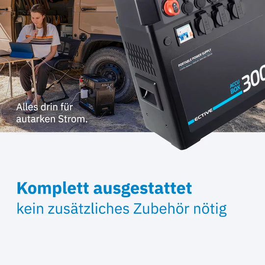 AccuBox 300S LiFePO4 Powerstation 3000W 3840Wh