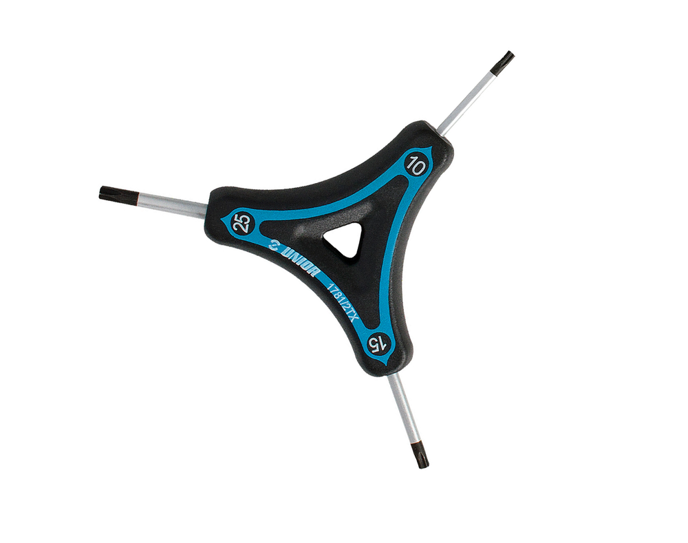 Schlüssel f.Innen TX-Schrauben Unior, TX10, 15 und 25mm, 1781/2TX