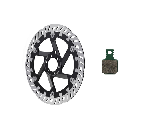 MT eSTOP Kit, Bremsscheibe MDR-P, Ø 220 mm, 6-Loch und Bremsbelag 8.S, Sport (VE = 1 Set)