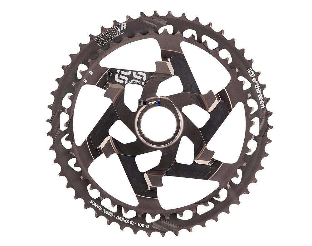 E*THIRTEEN HELIX RACE KASSETTE,9-50 Z., 12-FACH. NICKEL GREY