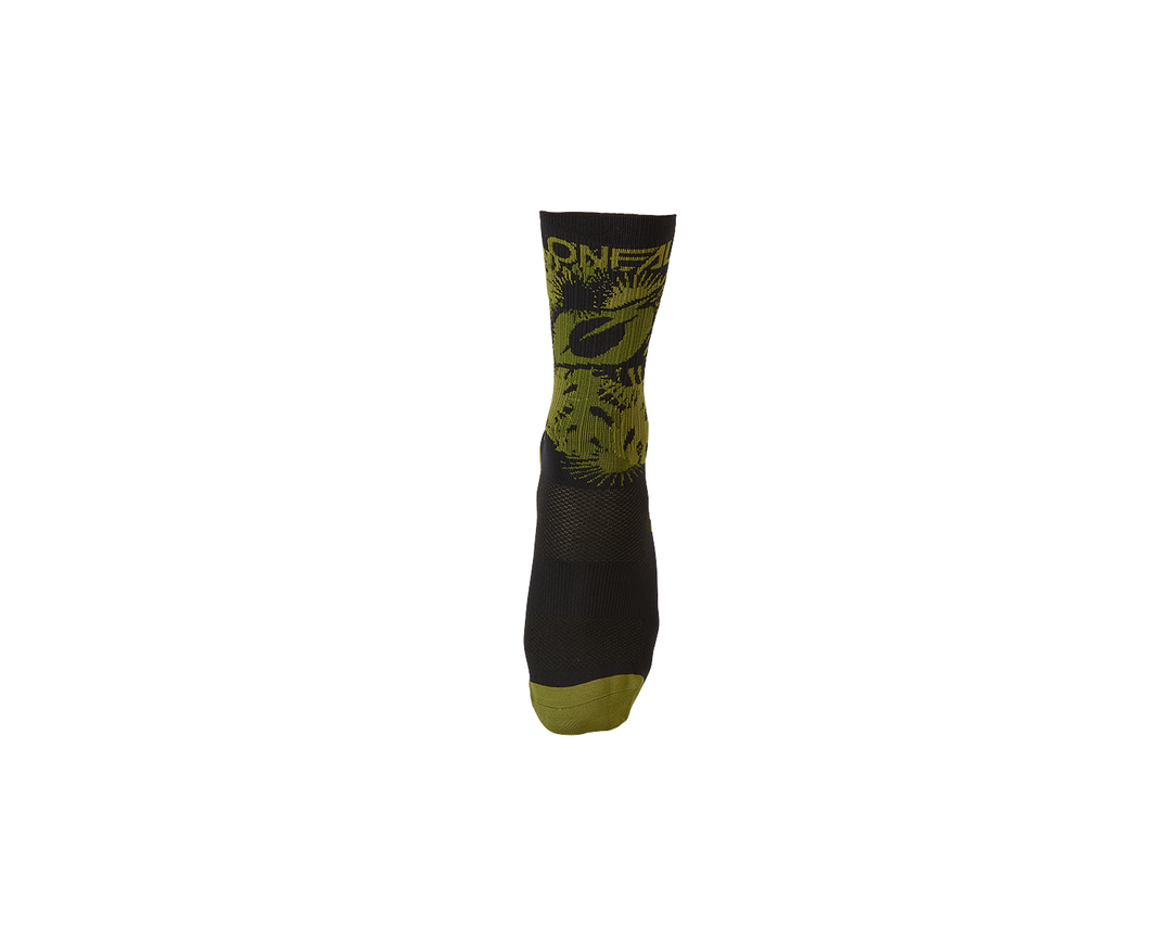 MTB PERFORMANCE SOCK PLANT V.22 BLACK/GREEN