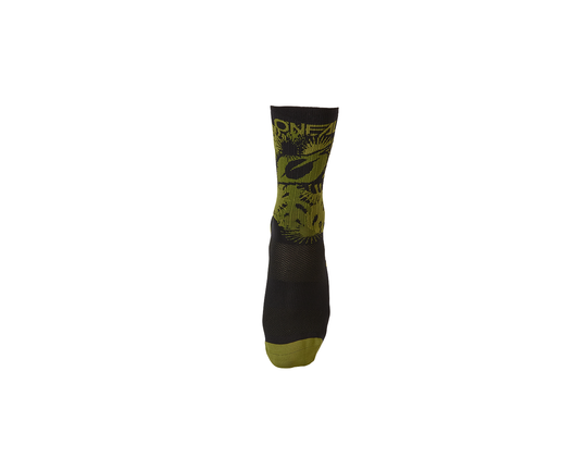 MTB PERFORMANCE SOCK PLANT V.22 BLACK/GREEN